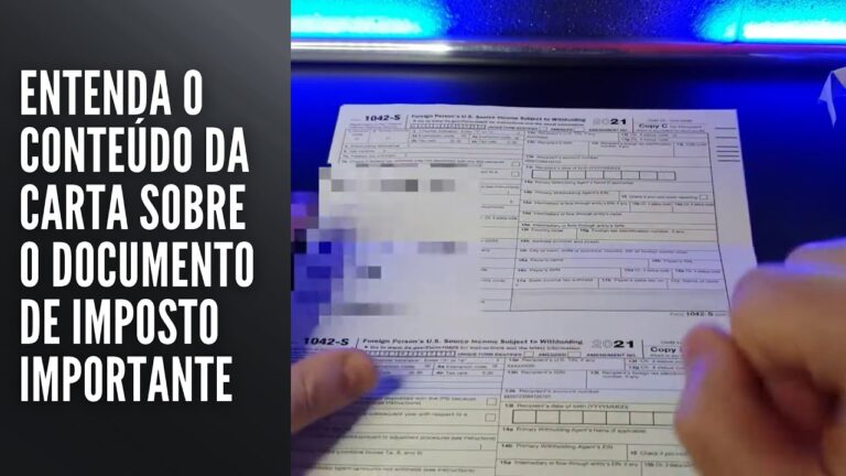 Entenda o conteúdo da carta “Important Tax Return Document Enclosed”