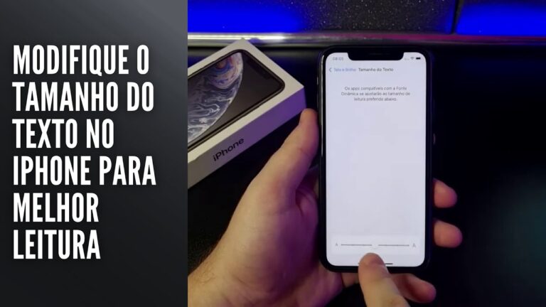 Modifique o tamanho do texto no iPhone para melhor leitura