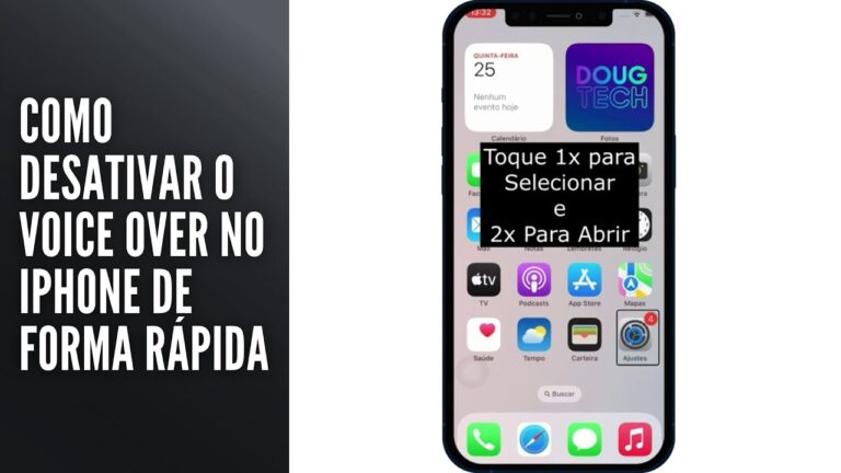 Como Desativar o Voice Over no iPhone de Forma Rápida