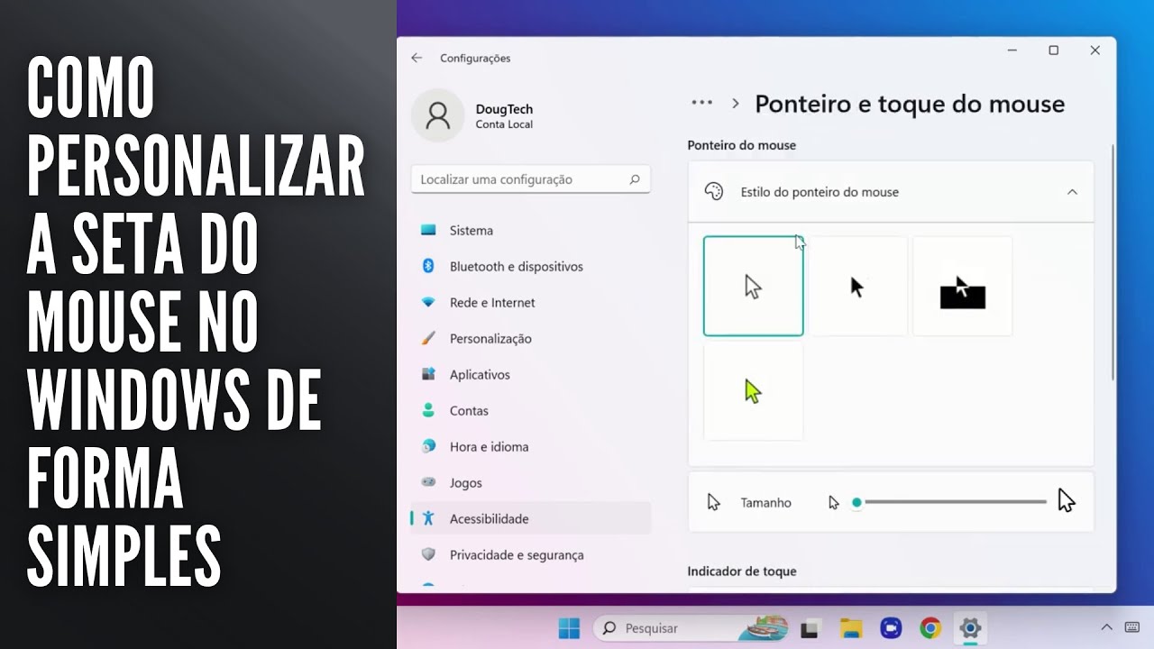 Como Personalizar a Seta do Mouse no Windows de Forma Simples