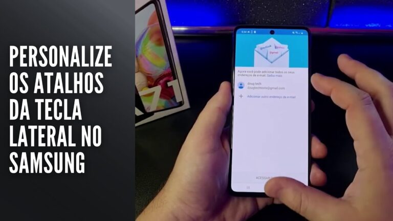 Personalize os atalhos da tecla lateral no Samsung