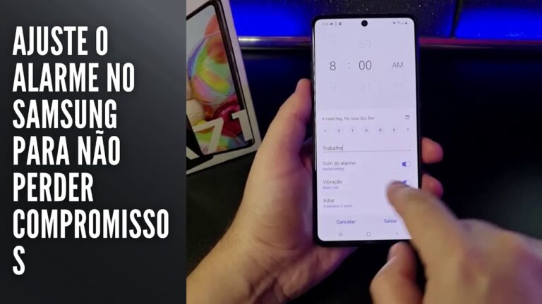Ajuste o alarme no Samsung para não perder compromissos Ajuste o alarme no Samsung para não perder compromissos