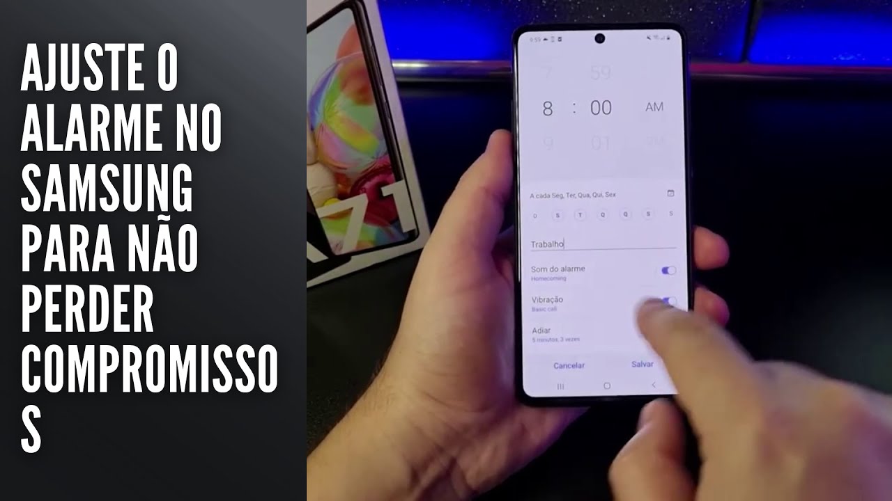 Ajuste o alarme no Samsung para não perder compromissos Ajuste o alarme no Samsung para não perder compromissos