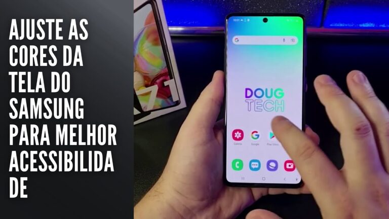 Ajuste as cores da tela do Samsung para melhor acessibilidade