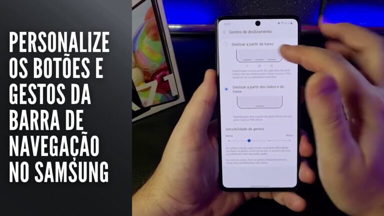 Personalize os botões e gestos da barra de navegação no Samsung