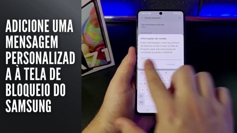 Adicione uma mensagem personalizada à tela de bloqueio do Samsung