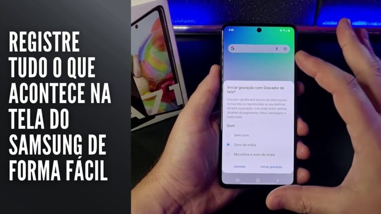 Registre tudo o que acontece na tela do Samsung de forma fácil