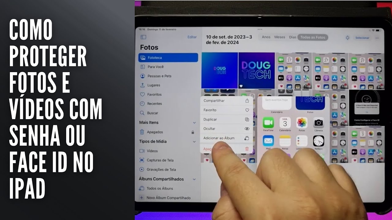 Como Proteger Fotos e Vídeos com Senha ou Face ID no iPad