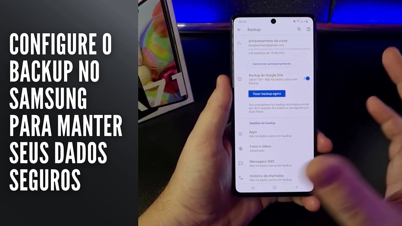 Configure o backup no Samsung para manter seus dados seguros Configure o backup no Samsung para manter seus dados seguros