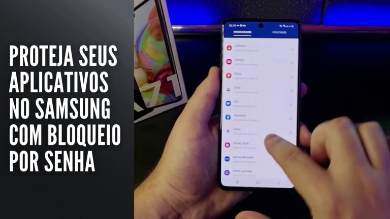 Proteja seus aplicativos no Samsung com bloqueio por senha