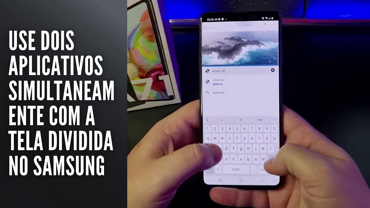 Use dois aplicativos simultaneamente com a tela dividida no Samsung