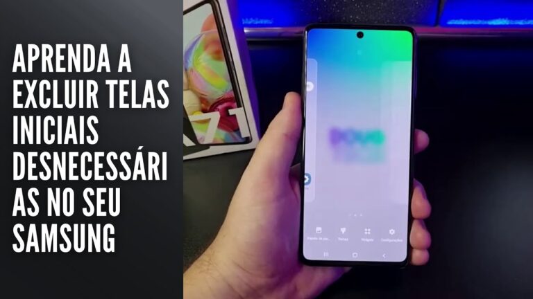 Aprenda a excluir telas iniciais desnecessárias no seu Samsung