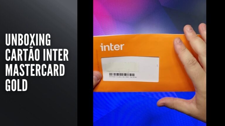 Unboxing Cartão Inter Mastercard Gold