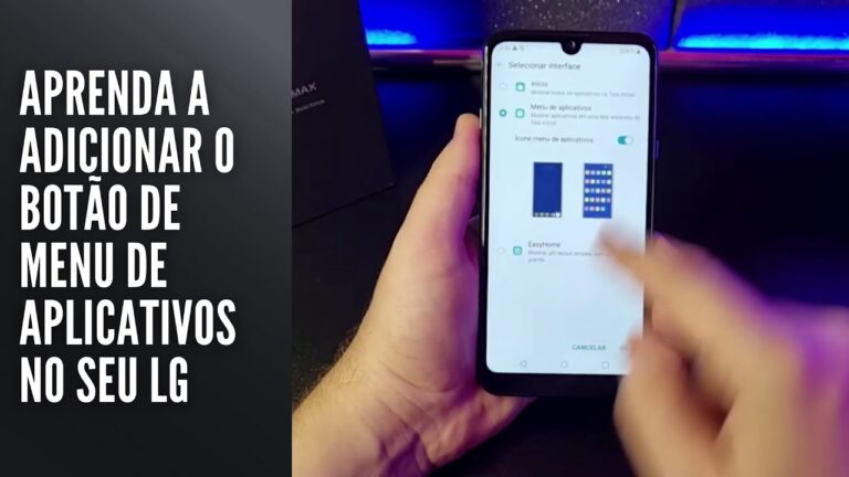 Aprenda a adicionar o botão de menu de aplicativos no seu LG