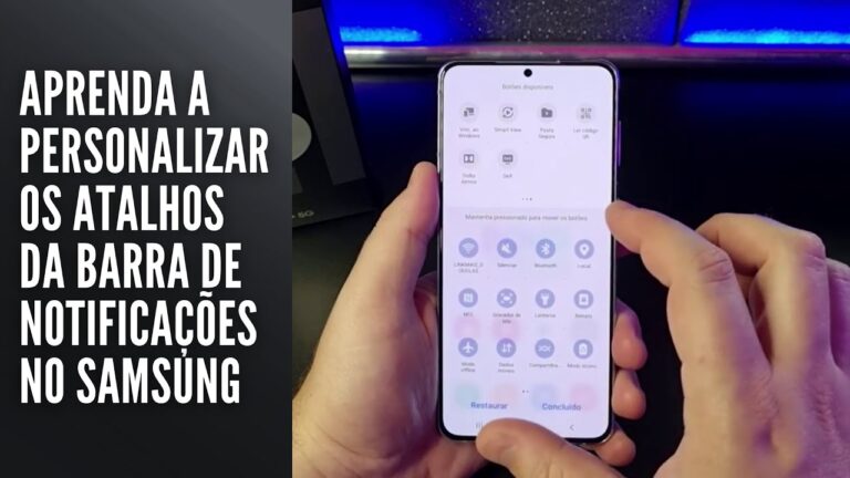 Aprenda a personalizar os atalhos da barra de notificações no Samsung Aprenda a personalizar os atalhos da barra de notificações no Samsung