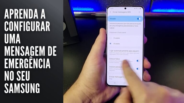 Aprenda a configurar uma mensagem de emergência no seu Samsung