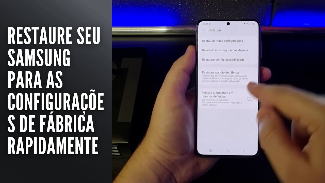 Restaure seu Samsung para as configurações de fábrica rapidamente