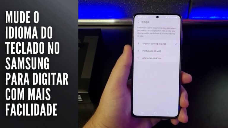 Mude o idioma do teclado no Samsung para digitar com mais facilidade