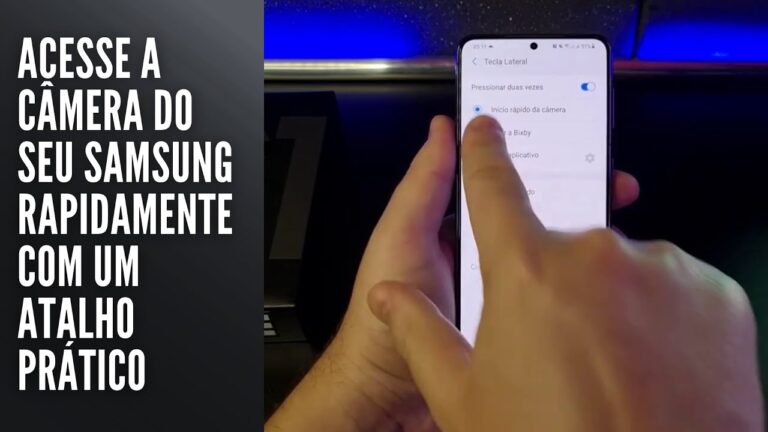 Acesse a câmera do seu Samsung rapidamente com um atalho prático