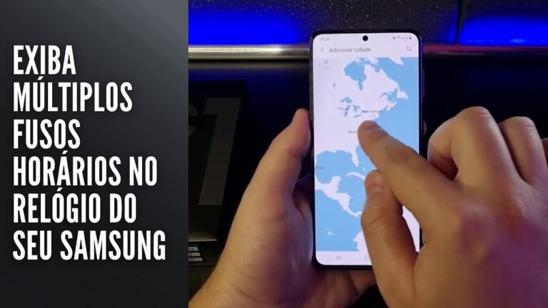 Exiba múltiplos fusos horários no relógio do seu Samsung