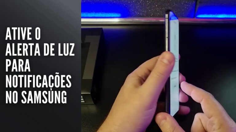 Ative o alerta de luz para notificações no Samsung