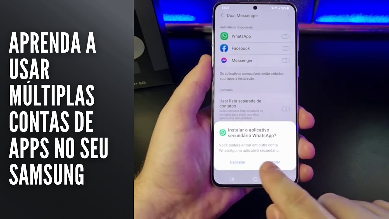 Aprenda a usar múltiplas contas de apps no seu Samsung