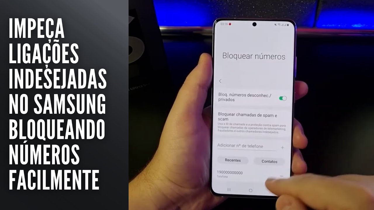 Impeça ligações indesejadas no Samsung bloqueando números facilmente