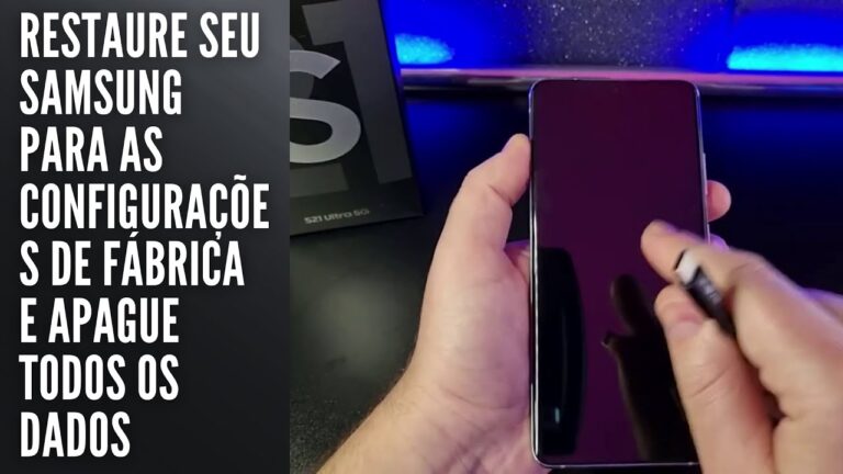Restaure seu Samsung para as configurações de fábrica e apague todos os dados