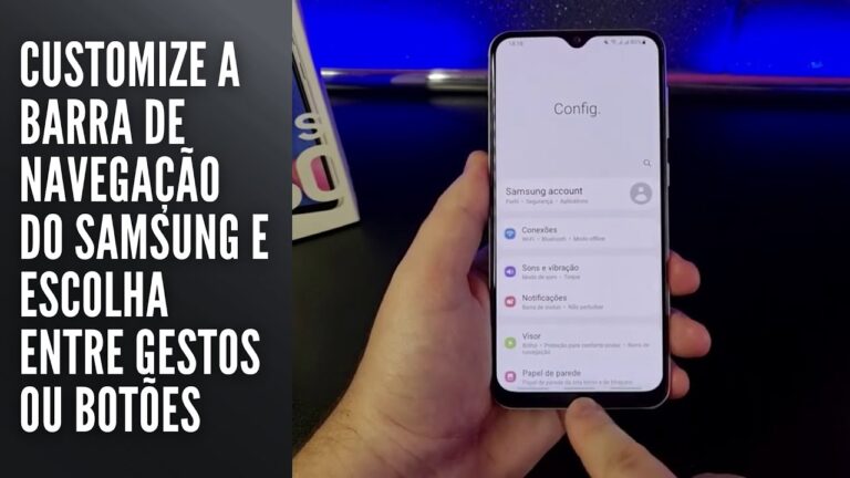 Customize a barra de navegação do Samsung e escolha entre gestos ou botões
