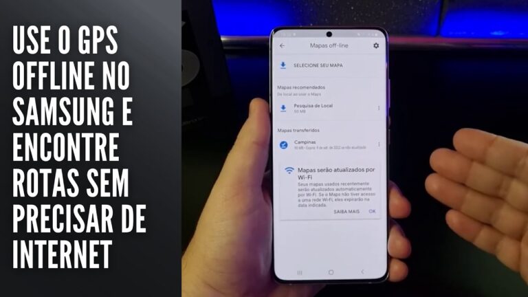 Use o GPS offline no Samsung e encontre rotas sem precisar de internet