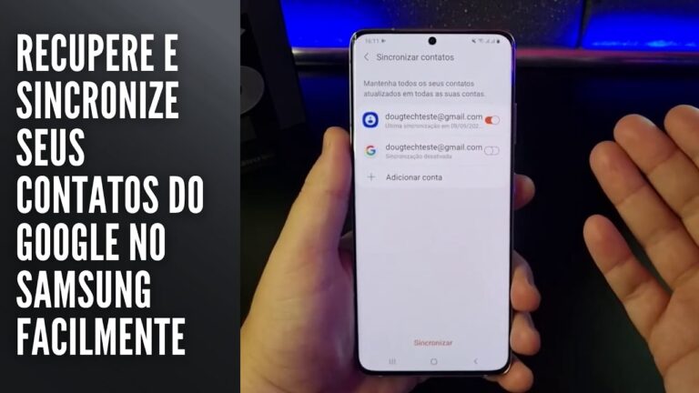 Recupere e sincronize seus contatos do Google no Samsung facilmente