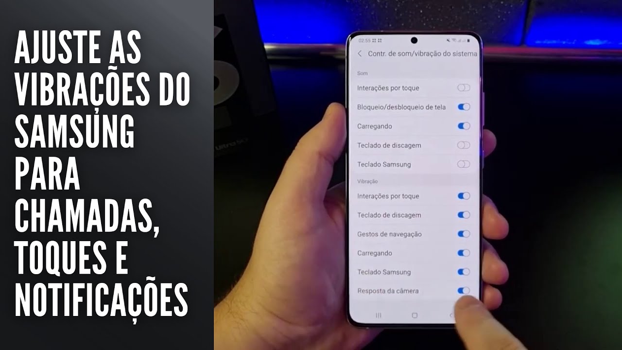 Ajuste as vibrações do Samsung para chamadas, toques e notificações Ajuste as vibrações do Samsung para chamadas, toques e notificações