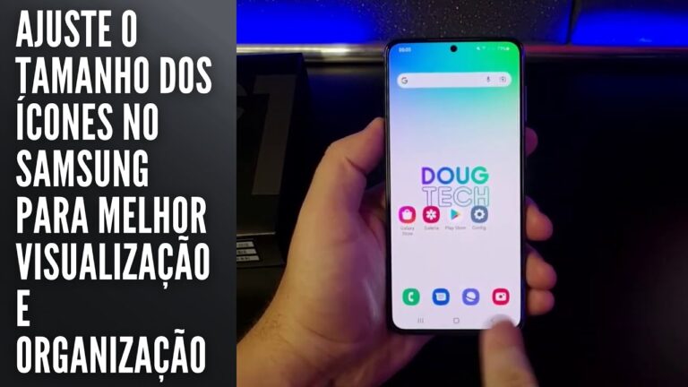 Ajuste o tamanho dos ícones no Samsung para melhor visualização e organização