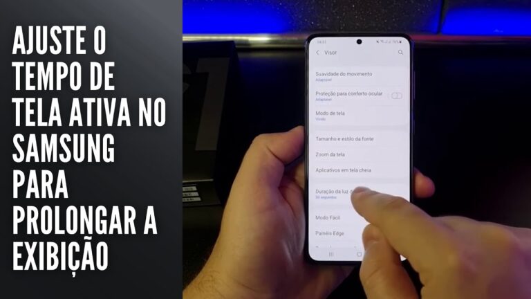 Ajuste o tempo de tela ativa no Samsung para prolongar a exibição