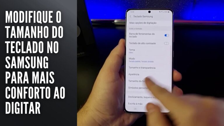 Modifique o tamanho do teclado no Samsung para mais conforto ao digitar