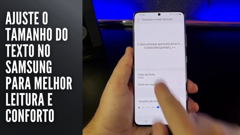 Ajuste o tamanho do texto no Samsung para melhor leitura e conforto
