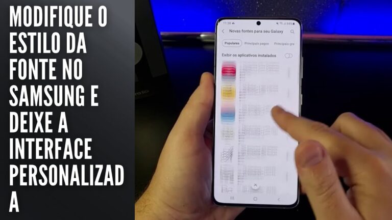 Modifique o estilo da fonte no Samsung e deixe a interface personalizada