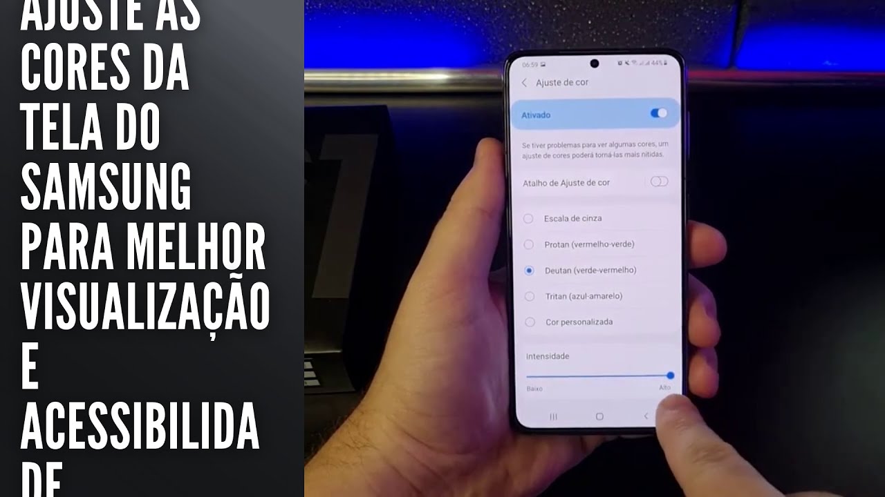 Ajuste as cores da tela do Samsung para melhor visualização e acessibilidade