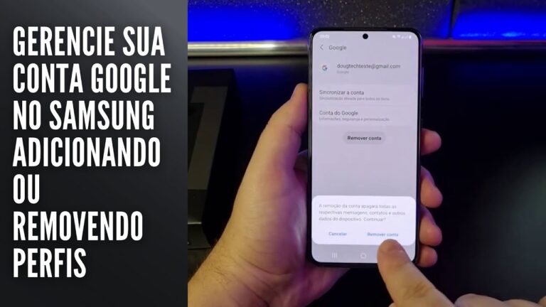 Gerencie sua conta Google no Samsung adicionando ou removendo perfis Gerencie sua conta Google no Samsung adicionando ou removendo perfis