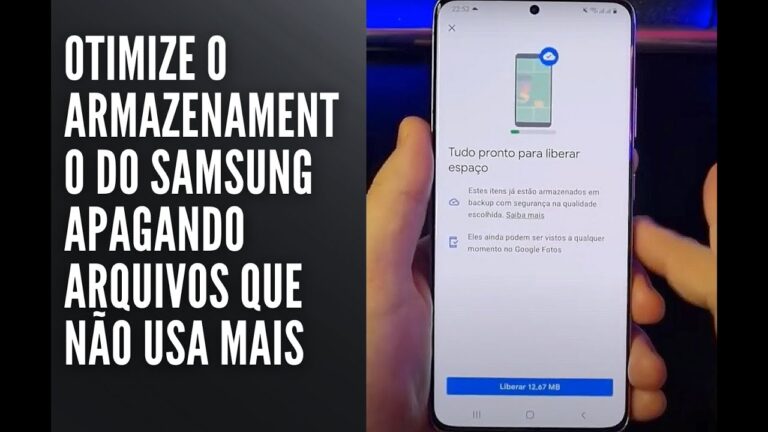 Otimize o armazenamento do Samsung apagando arquivos que não usa mais