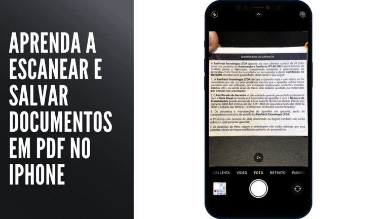 Aprenda a Escanear e Salvar Documentos em PDF no iPhone