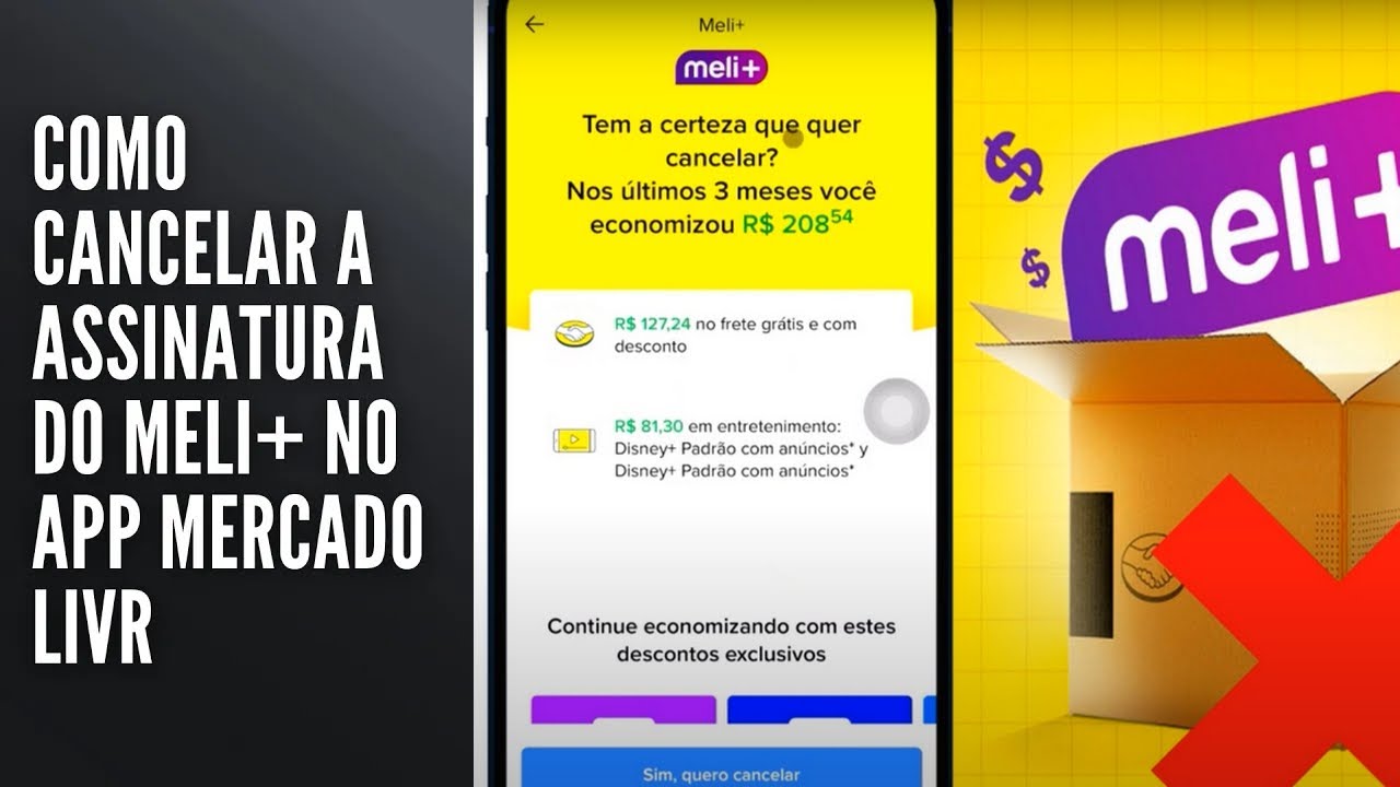 Como CANCELAR a Assinatura do MELI+ no App MERCADO LIVRE