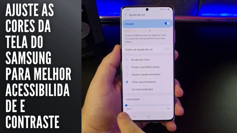 Ajuste as cores da tela do Samsung para melhor acessibilidade e contraste