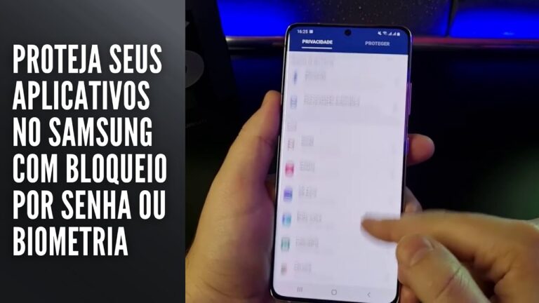 Proteja seus aplicativos no Samsung com bloqueio por senha ou biometria