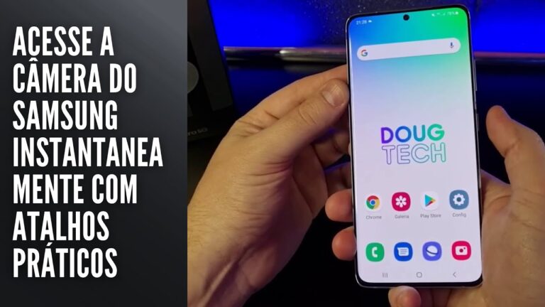 Acesse a câmera do Samsung instantaneamente com atalhos práticos
