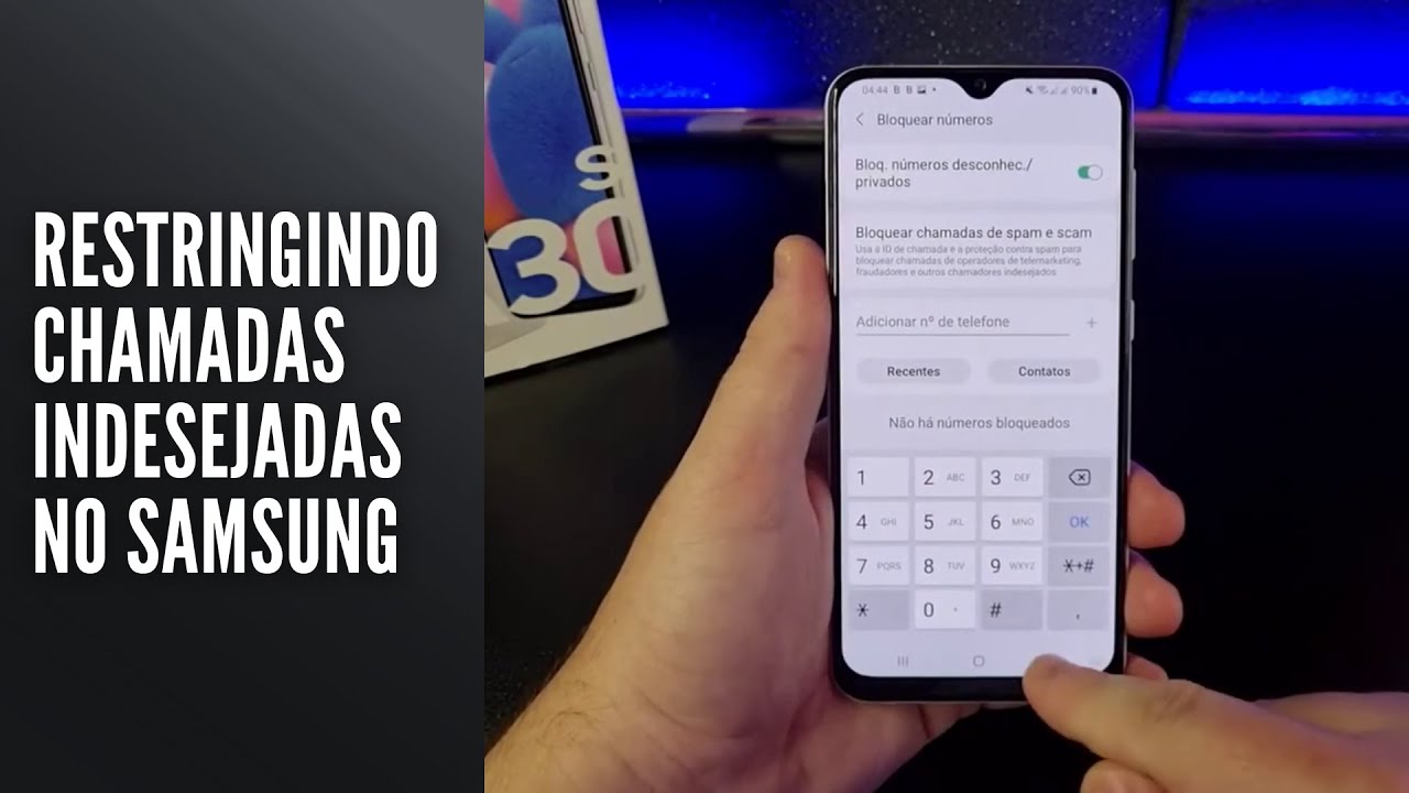Restringindo chamadas indesejadas no Samsung Restringindo chamadas indesejadas no Samsung