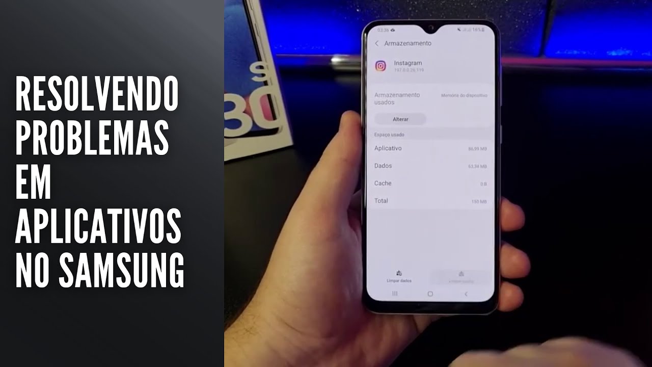Resolvendo problemas em aplicativos no Samsung