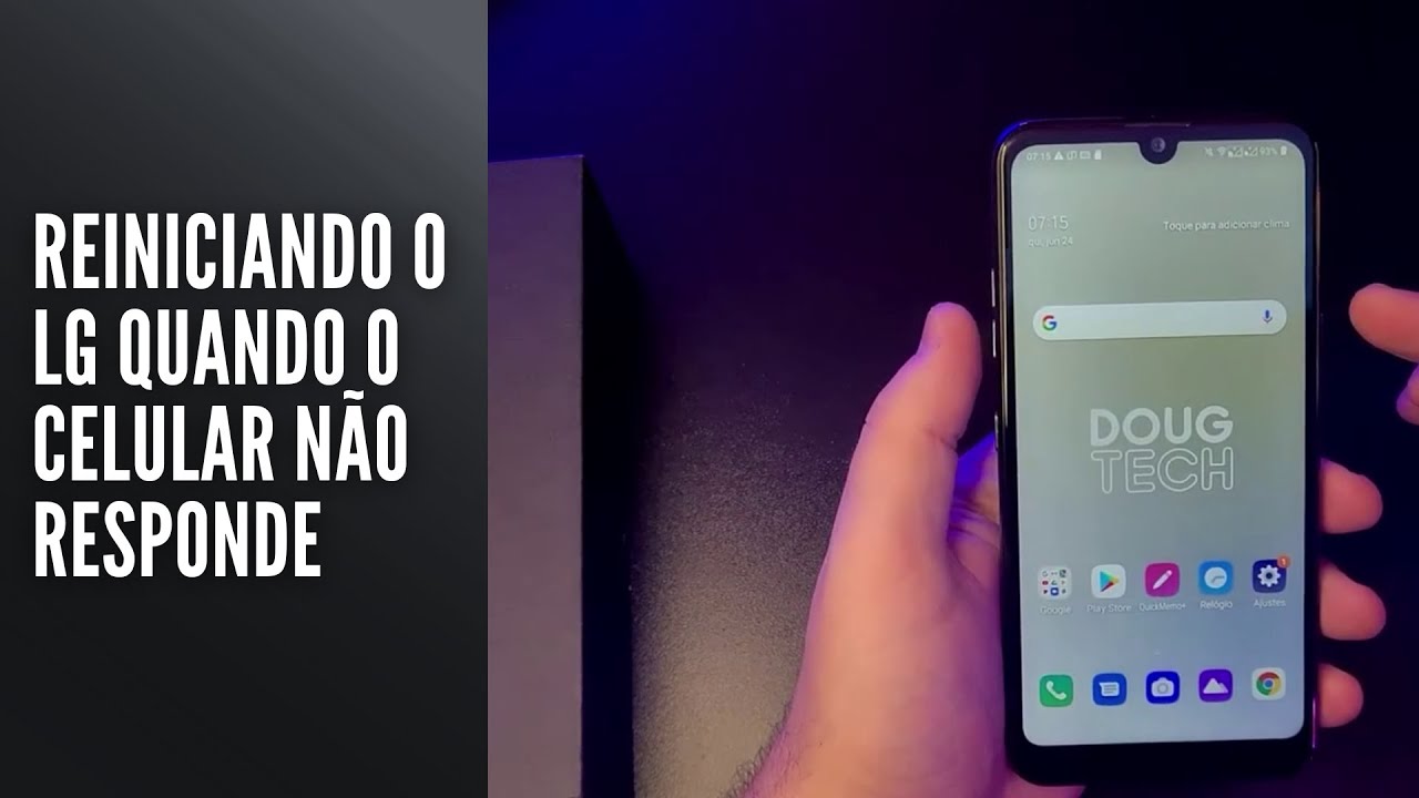 Reiniciando o LG quando o celular não responde
