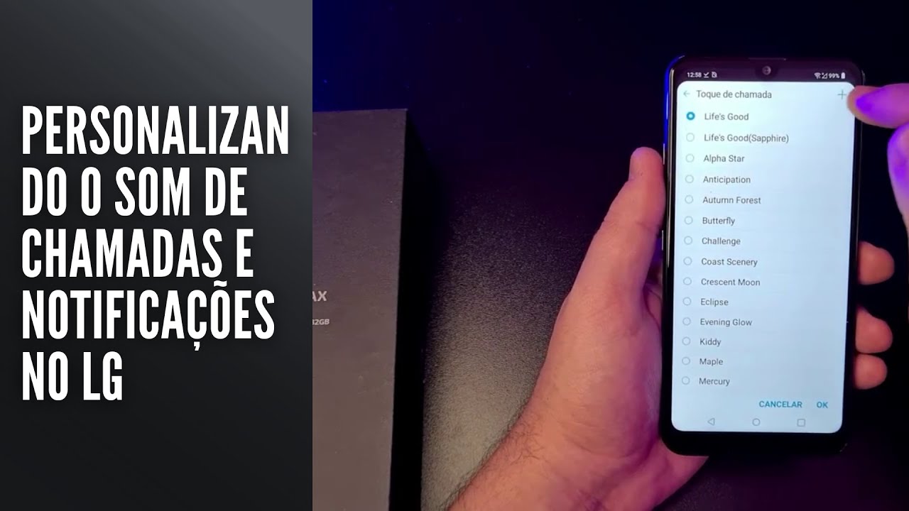 Personalizando o som de chamadas e notificações no LG Personalizando o som de chamadas e notificações no LG