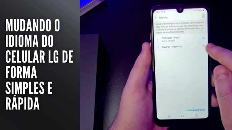 Mudando o idioma do celular LG de forma simples e rápida